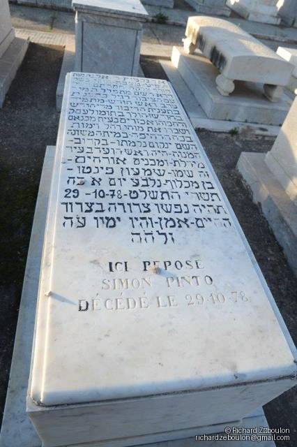 Pierre tombale de SIMON PINTO