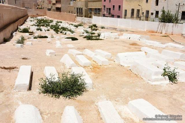 maroc meknes cimetiere juif ancien tombes ZBL 9933