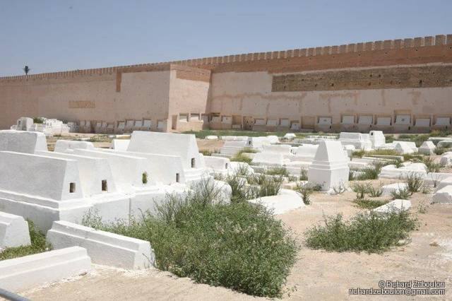 maroc meknes cimetiere juif ancien tombes mur ZBL 9978